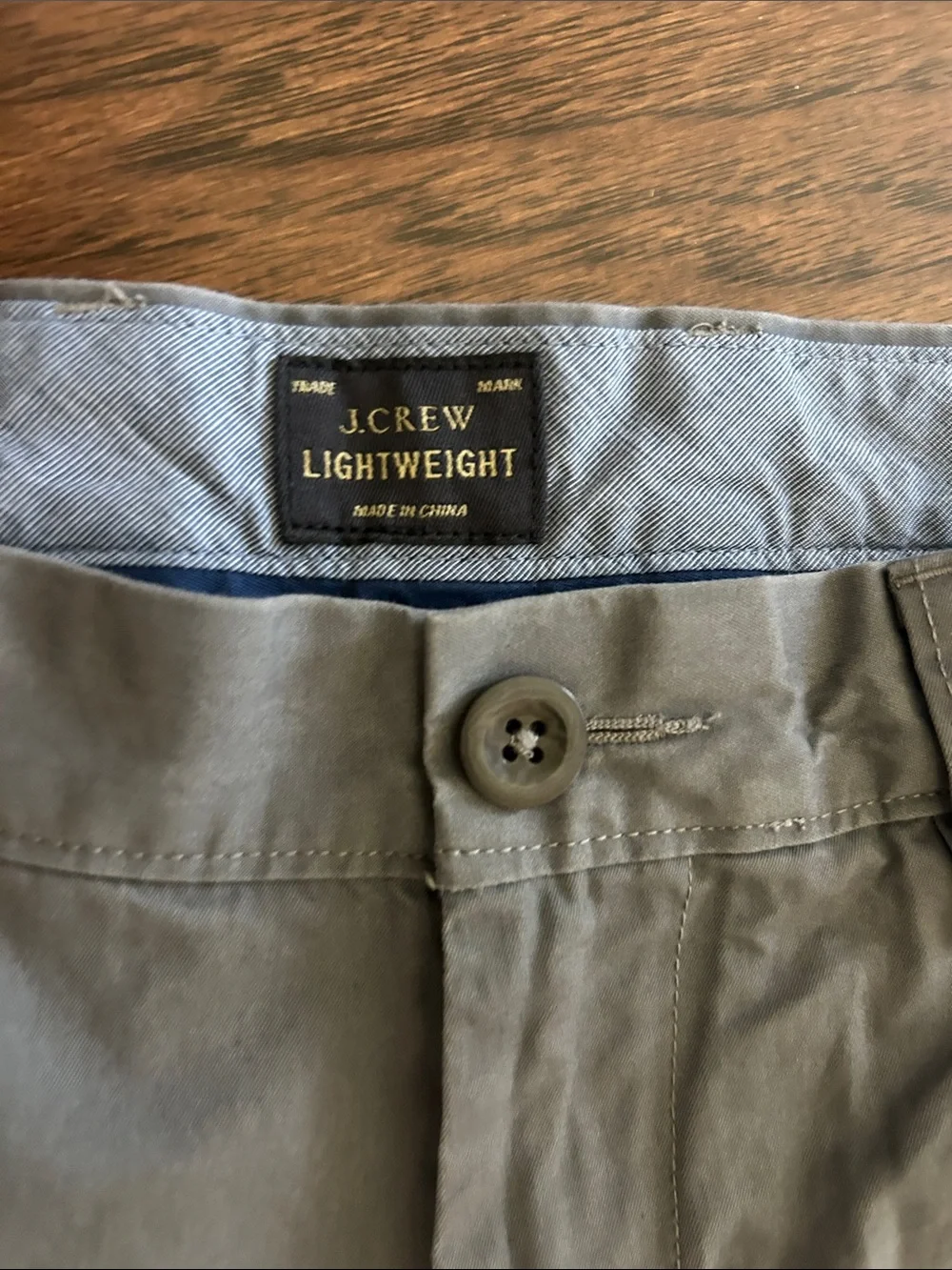 J.Crew Lightweight Urban Slim Chino Gray Pants 34x34